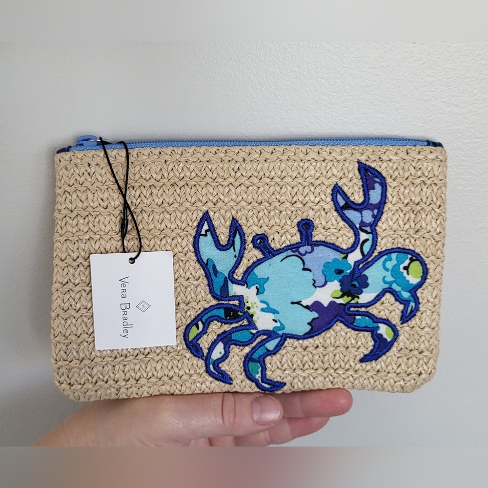 Vera Bradley Straw Zip Pouch